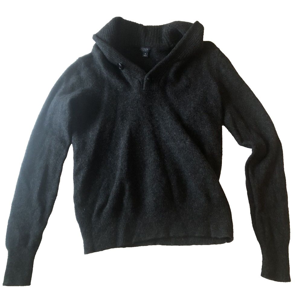 J Crew 100% Lambswool Sweater Womens S Small Gray
